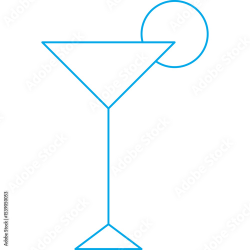 Cocktail single icon vector illustration
