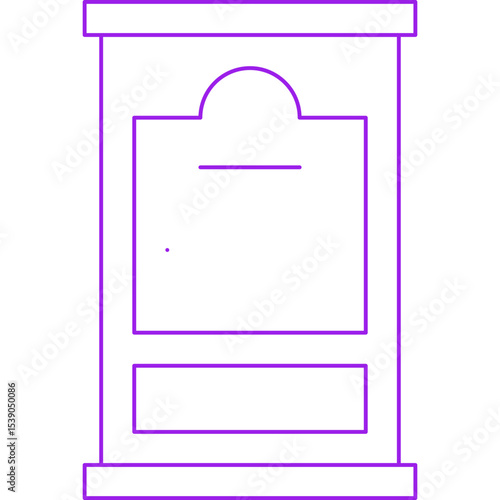 Doors single icon vector illustration