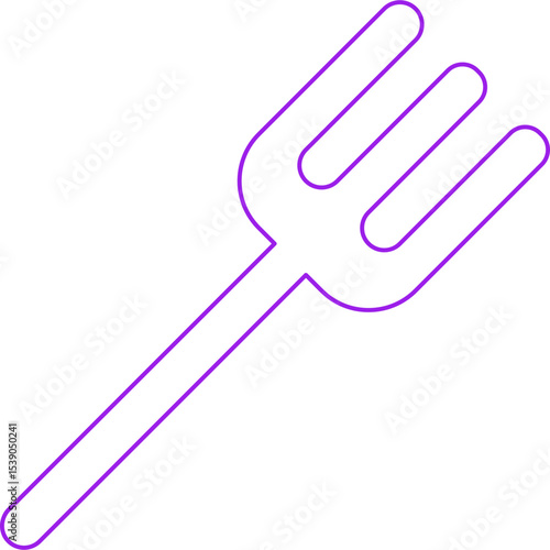 Fork single icon vector illustration
