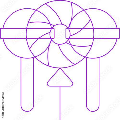 Lollipop single icon vector illustration