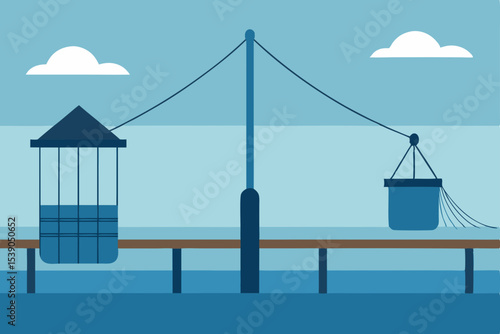 vector illustration of a bridge