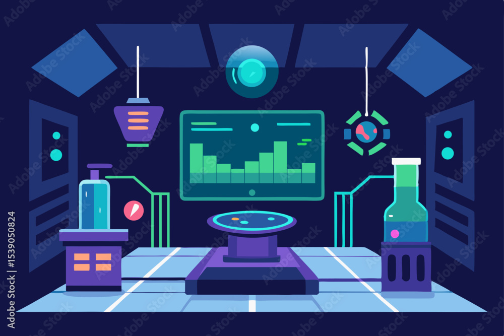 Obraz premium vector illustration of a modern computer