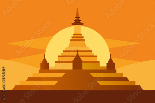 golden pagoda in temple