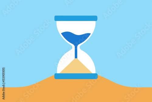 hourglass on sand
