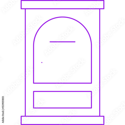 Door single icon vector illustration