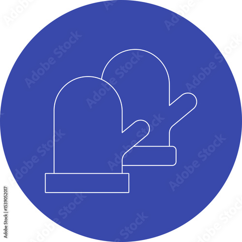Gloves single icon vector illustration