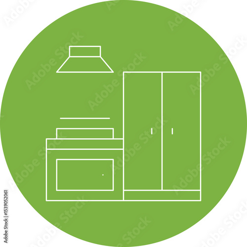 Kitchen appliances single icon vector illustration