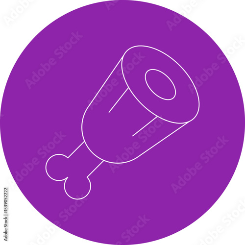 Meats single icon vector illustration