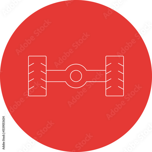 Tyres single icon vector illustration