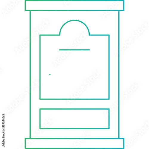 Doors single icon vector illustration