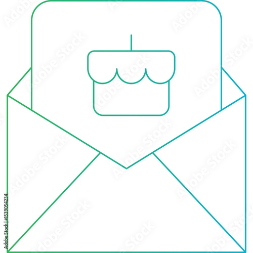 Email single icon vector illustration