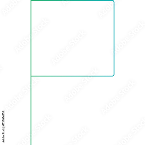 Flag single icon vector illustration