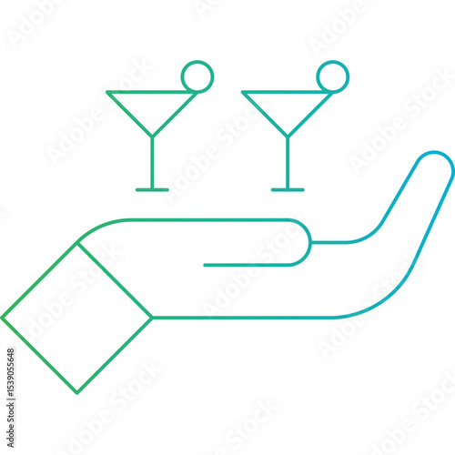 Serve single icon vector illustration