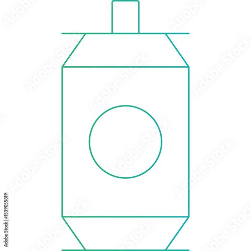 Soda can single icon vector illustration