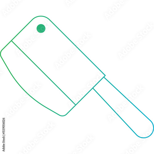 Cleaver single icon vector illustration