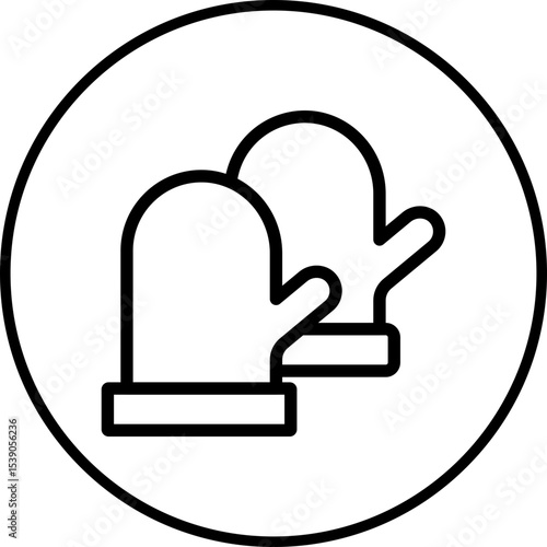 Gloves single icon vector illustration