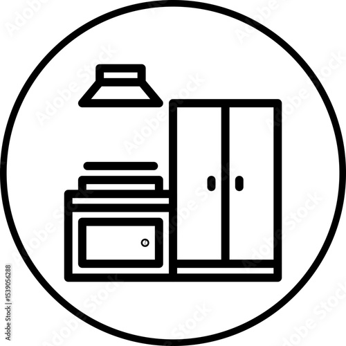 Kitchen appliances single icon vector illustration