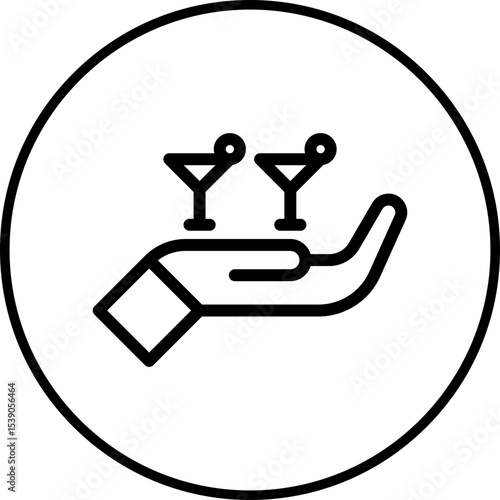 Serve single icon vector illustration