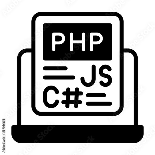 Coding Language Vector Icon