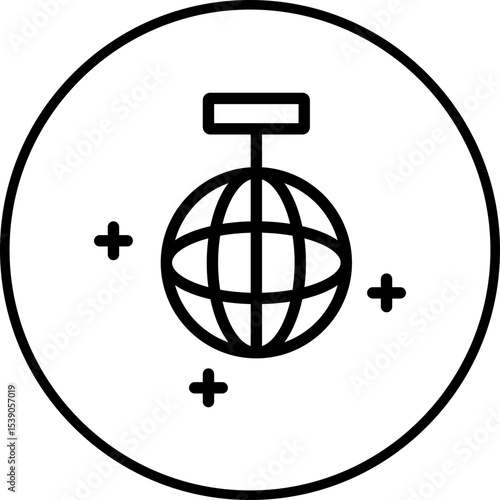 Disco single icon vector illustration