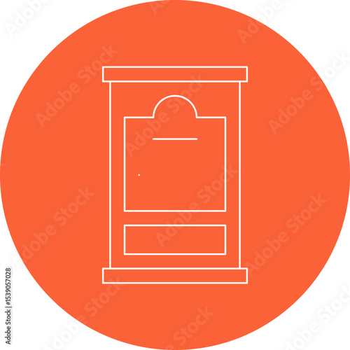 Doors single icon vector illustration