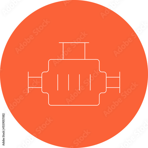 Engines single icon vector illustration