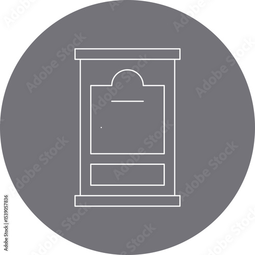 Doors single icon vector illustration