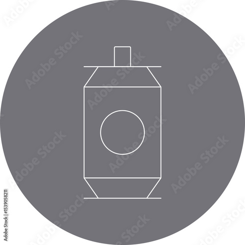 Soda can single icon vector illustration