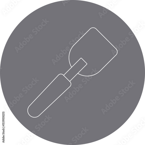 Spatula single icon vector illustration