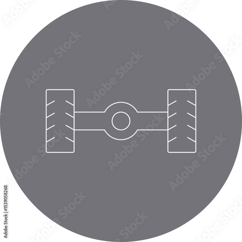 Tyres single icon vector illustration