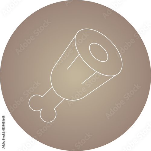 Meats single icon vector illustration