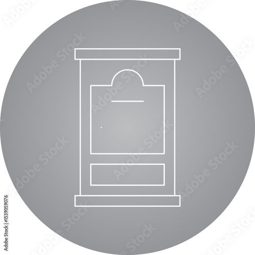 Doors single icon vector illustration