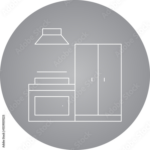 Kitchen appliances single icon vector illustration