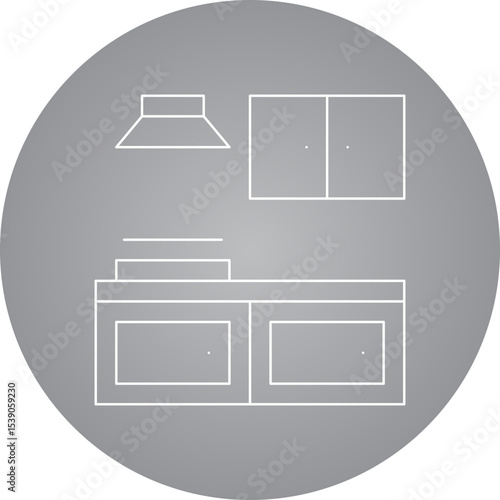 Kitchen cooking single icon vector illustration