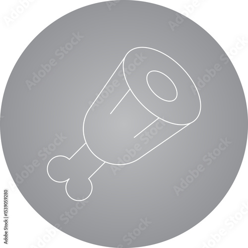 Meats single icon vector illustration