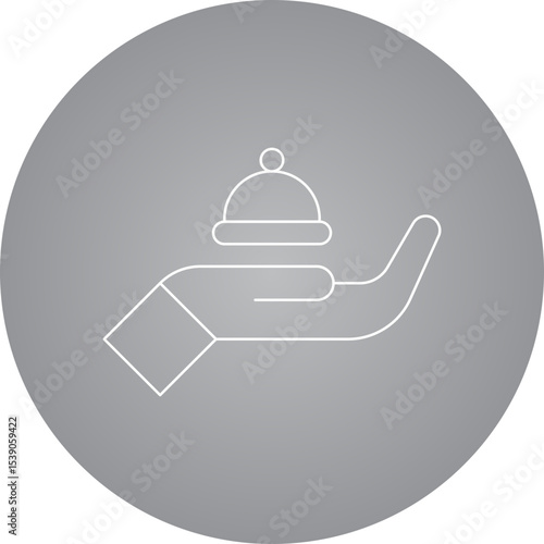 Serving single icon vector illustration