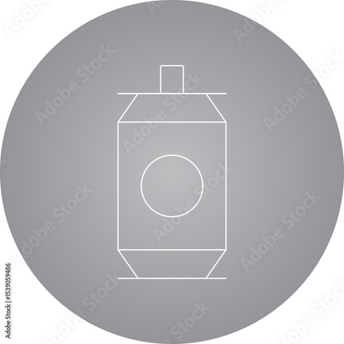 Soda can single icon vector illustration