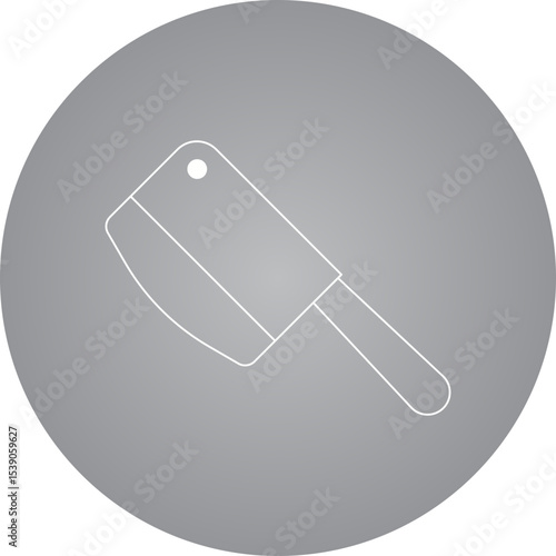 Cleaver single icon vector illustration