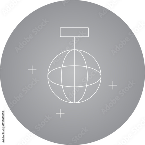 Disco single icon vector illustration