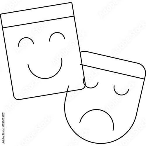 Mask single icon vector illustration