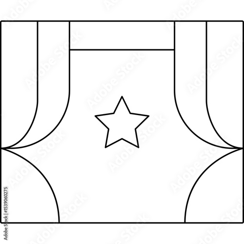 Cinema single icon vector illustration