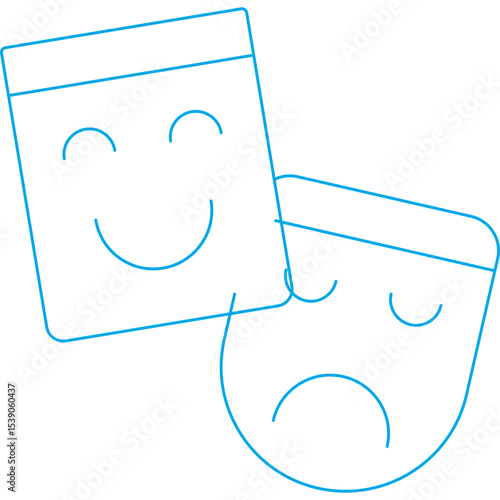 Mask single icon vector illustration