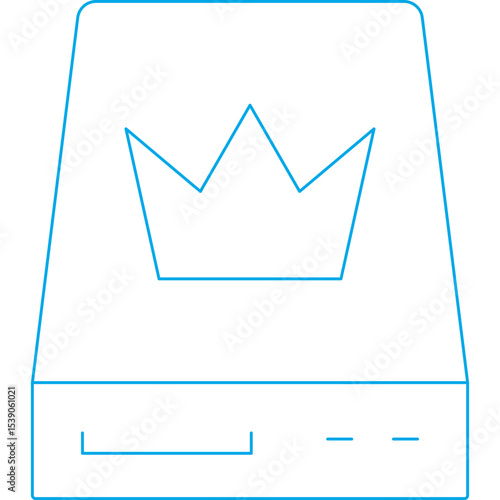 Drawer single icon vector illustration