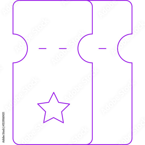 Tickets single icon vector illustration