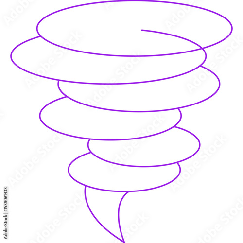 Tornado single icon vector illustration