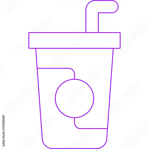 Drink single icon vector illustration