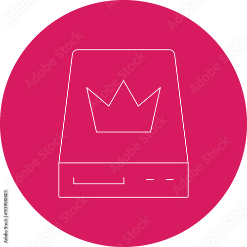 Drawer single icon vector illustration