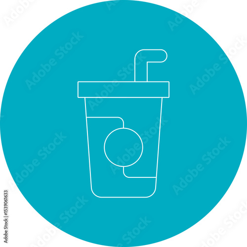 Drink single icon vector illustration