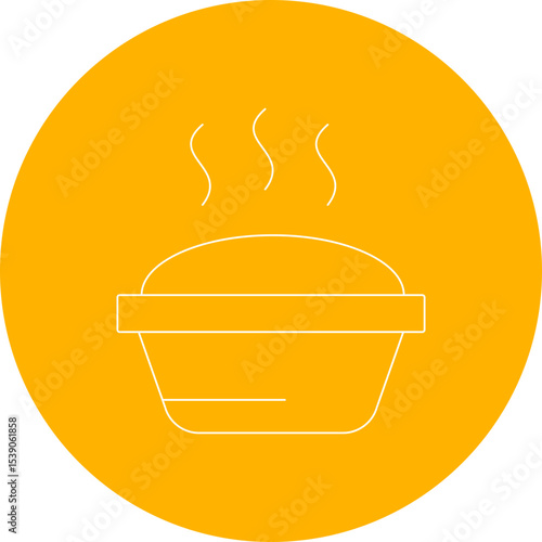 Pancake single icon vector illustration
