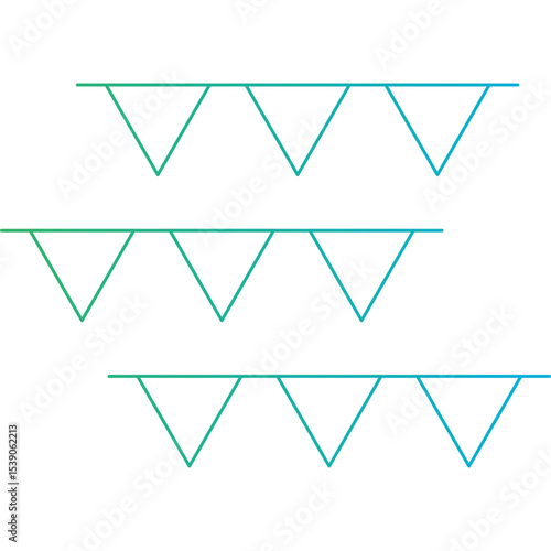 Garlands single icon vector illustration